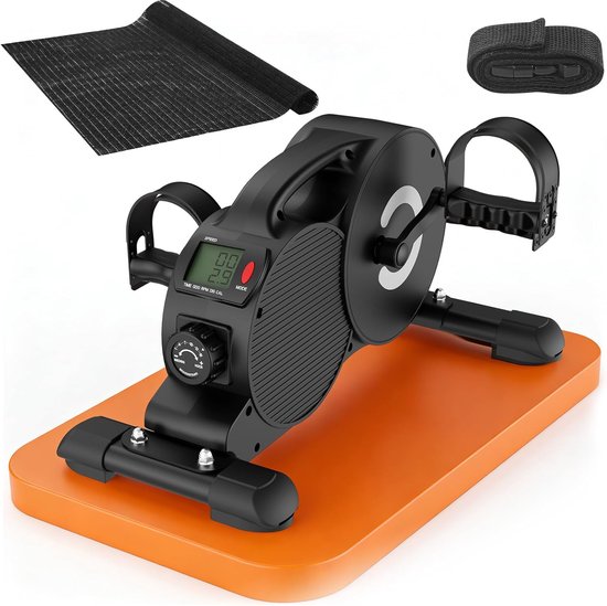 DH FitLife - Mini Hometrainer Beentrainer - 16 Magnetische Weerstandsniveaus - Stil met Display - Antislip voor Senioren en Revalidatie