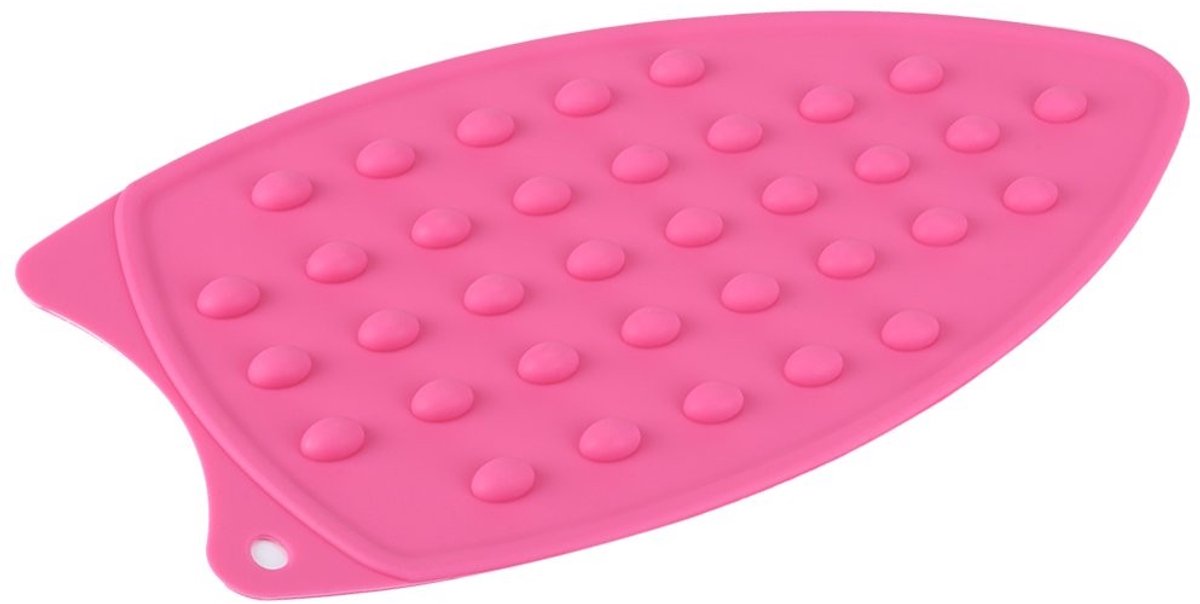 Dailygoods - Dailygoody - Silicone Strijkijzer Onderlegger - Hittebestendig - Compact - Antislip - Duurzaam - Geschikt voor Strijkplank - 27 x 14 cm