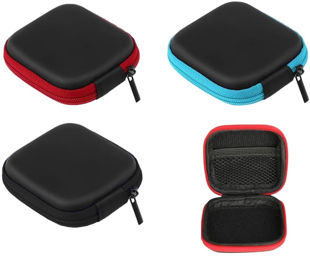 Dailygoods - Dailygoody - Kabelbox hoofdtelefoon - Mini opbergdoos - Compact en multifunctioneel - 3 stuks - Reisaccessoires - Handig voor onderweg - Opbergoplossi