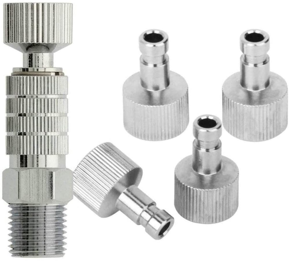 Dailygoods - Dailygoody - Airbrush Accessoires - Snelle Aansluitingen - 5 Stuks - 1/8 Inch - Voor Compressor - Professioneel gebruik - Geschikt voor kunstenaars - ..