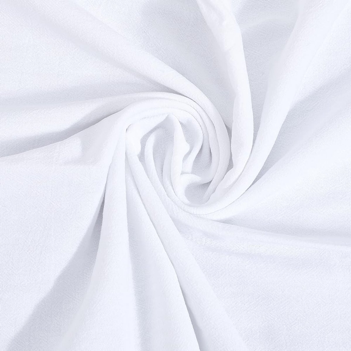 Dailygoods - Witte Katoenen Foto Achtergrond 1 x 1,4 m Niet-reflecterend
