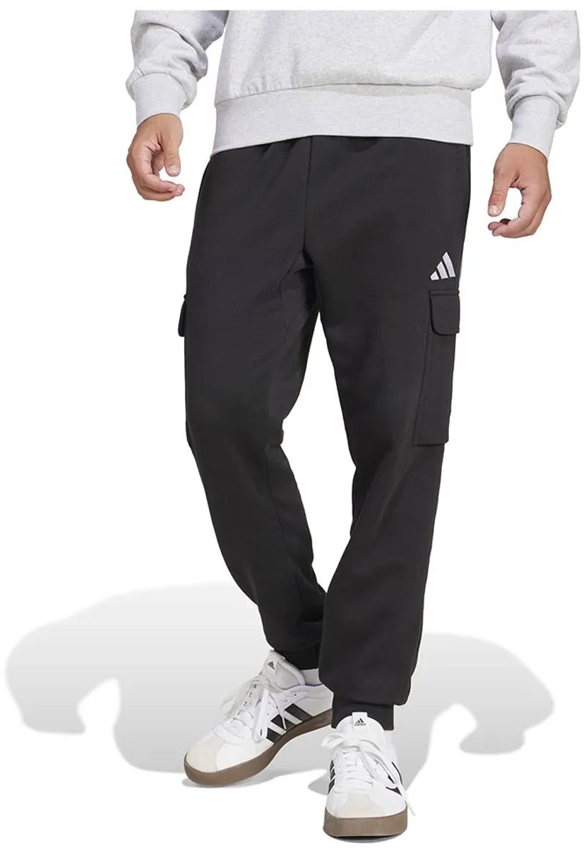 Adidas Essentials Feelcozy Fleece Cargo Joggers XL Tall Man Zwart