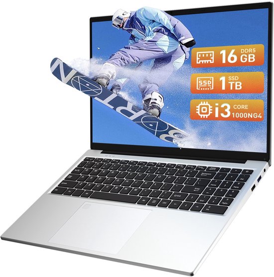 Auusda T161N - 16 inch roze laptop - i3 processor, 16GB RAM, 1TB SSD - 1920x1200 Full HD scherm - Backlit toetsenbord - Vingerafdruksensor - WIFI6 - Auusda - Hoofdafbeelding