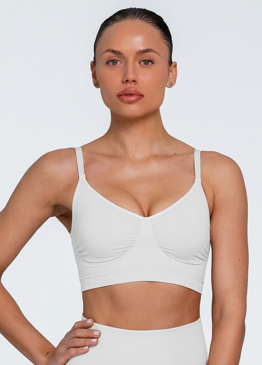 Giulia Bra Shapewear – Corrigerend Bra – Seamless – Dames – Verstelbare Bandjes -L/XL - Wit