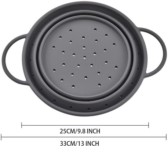 Dailygoods - Opvouwbare Siliconen Pastamachine met Zeef 25 cm van Dailygoods — afbeelding 3