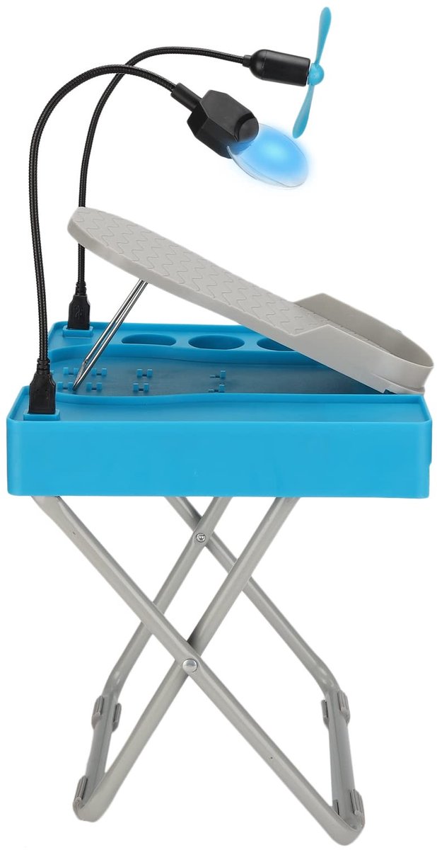 Dailygoods - Opvouwbare Pedicure Voetsteun met Vergrootglas