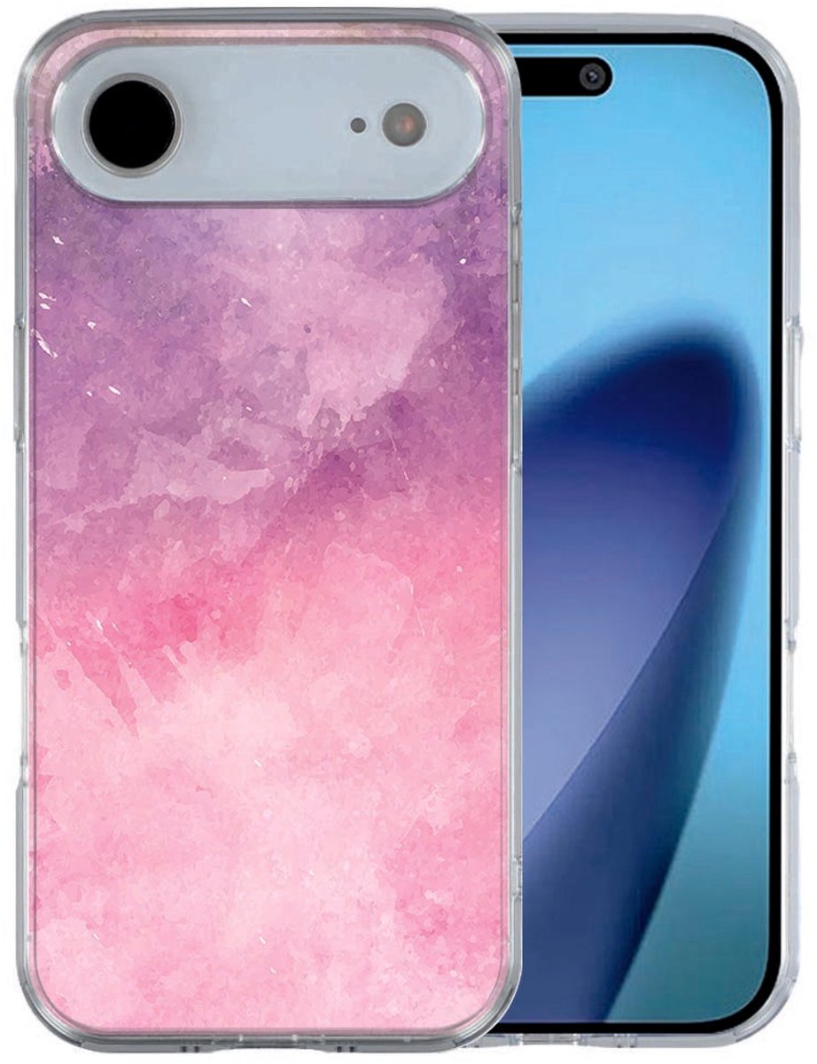 TPU back cover iPhone Air Pink Purple Paint