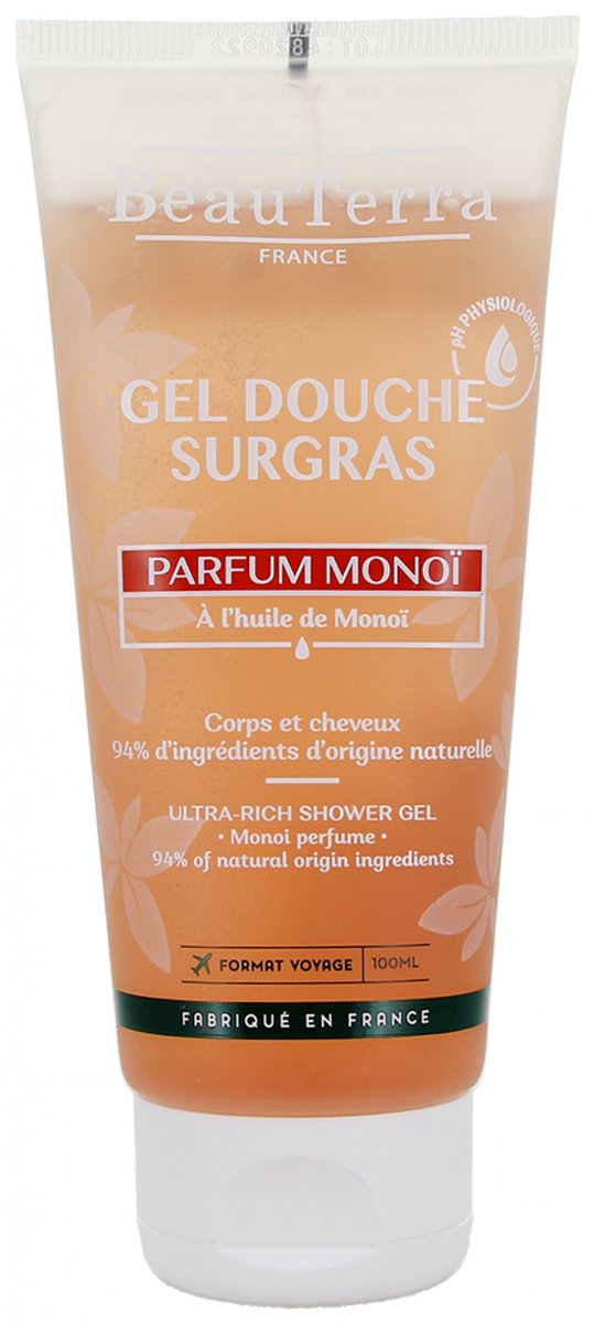 BeauTerra Monoï Surgras Douchegel 100 ml