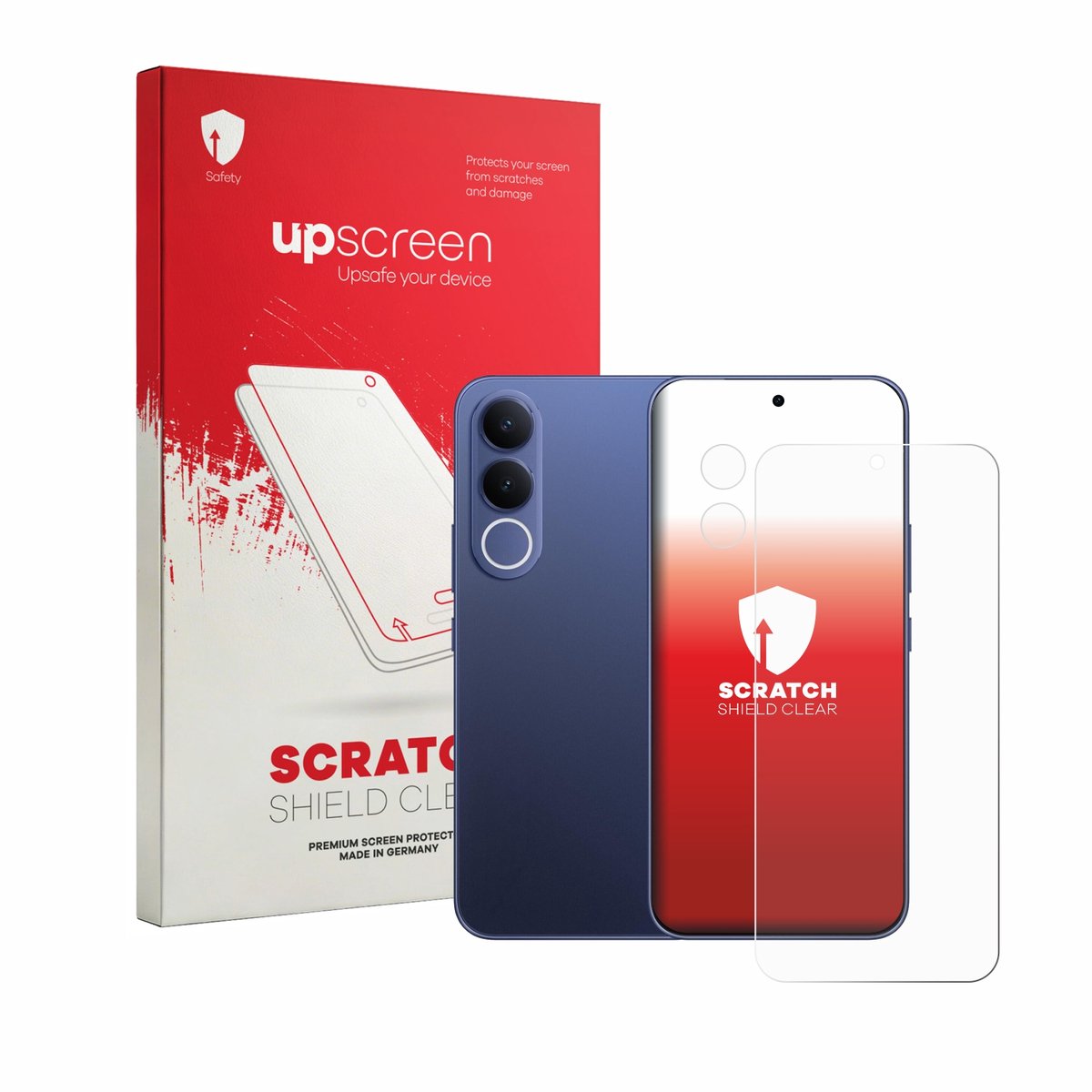 upscreen - Screenprotector voor Vivo V70 FE (Voor+Camera) - Folie Beschermfolie transparant