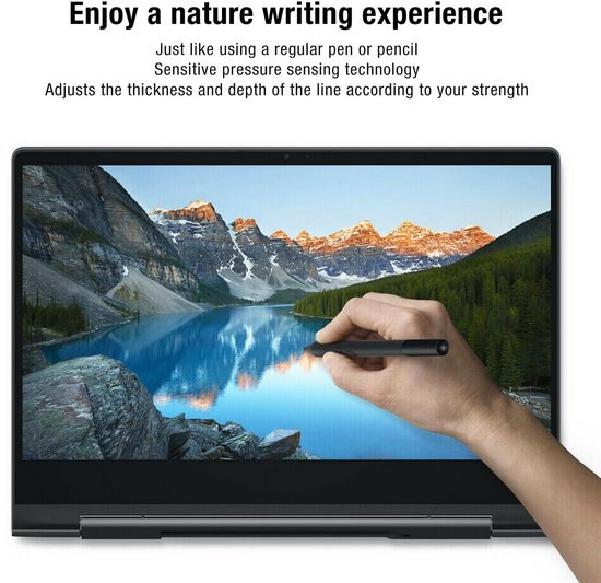 Dailygoods - Dailygoody - PN350M Stylus Pen - Actieve Stylus voor Touch Screen - Hoge Drukgevoeligheid - 2 in 1 Tablet Stylus - Geschikt voor Latitude 5400 7300 76. — afbeelding 4