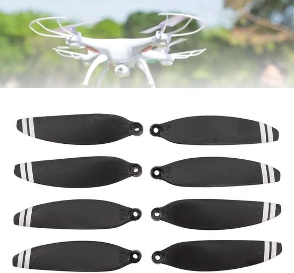 Schroefbladen 2,5 inch vervangingsbladen voor RC-drone quadcopter - Geluidsarm - Duurzaam