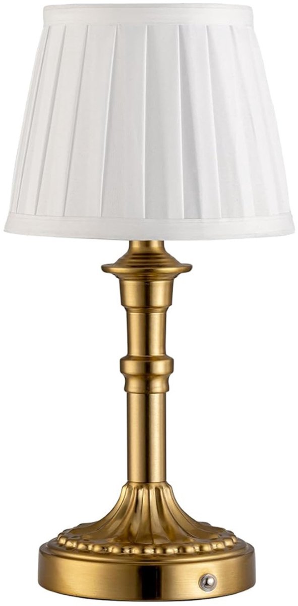 MRKK® Tafellamp Slaapkamer - Tafellampen Woonkamer - Beige en Goud