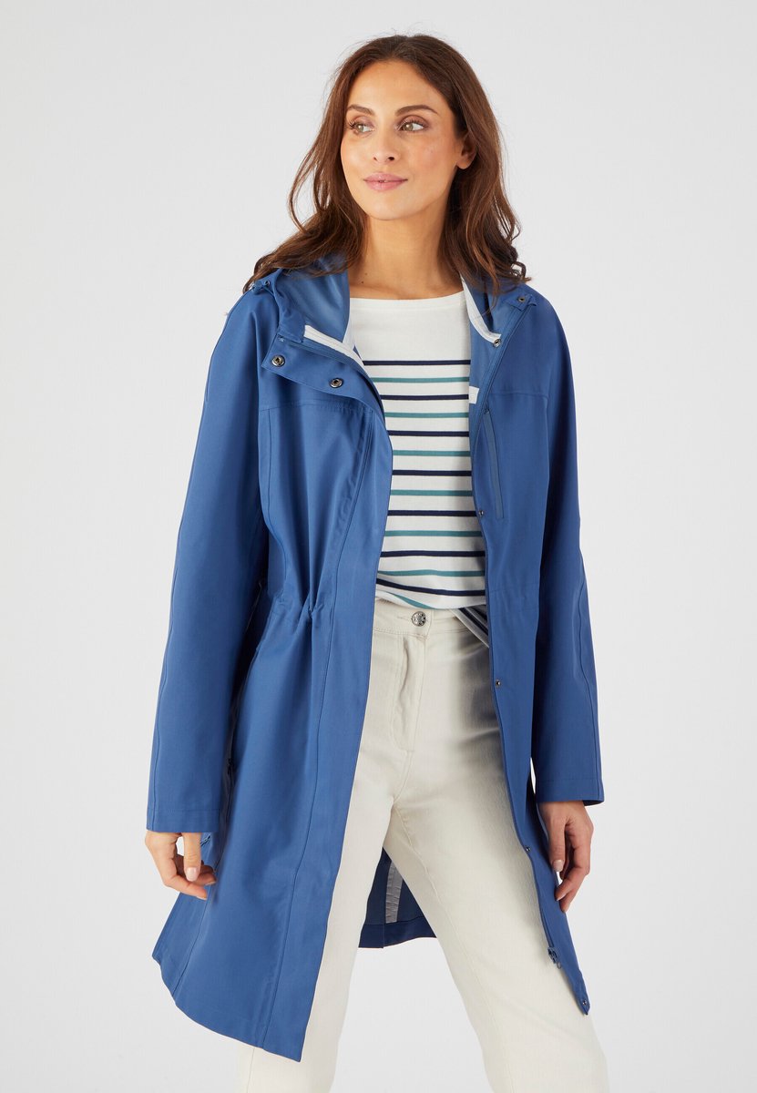 Damart RainProtect lange parka by Damart Dames – 46-48 Blauw