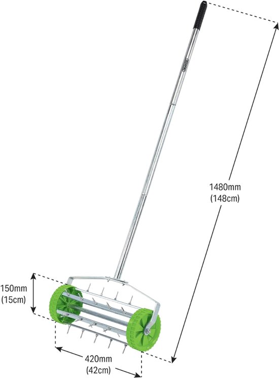 MRKK® Prikrol - Gazonbeluchter - Gras Beluchten - Gazon Beluchter - Groen van Mrkk — afbeelding 2