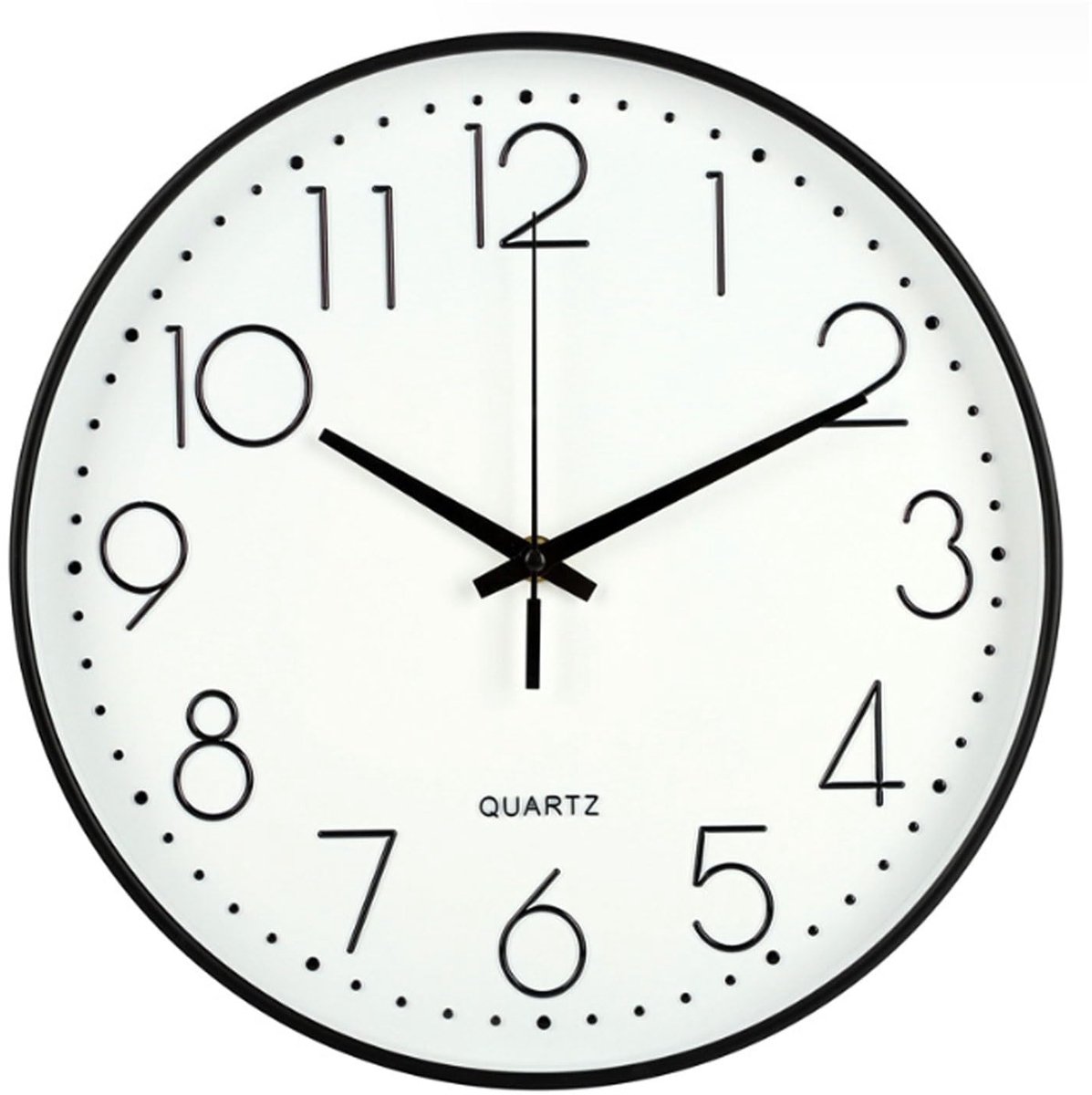 Stille Wandklok | Moderne Decoratieve Klok | Rond & Goed Afleesbaar — Geschikt Voor Thuis, Kantoor, Keuken, Klaslokaal & School — Stil Veeguurwerk — Stijlvolle Ronde Wandklok Voor Woonkamer, Bureau Of Slaapkamer