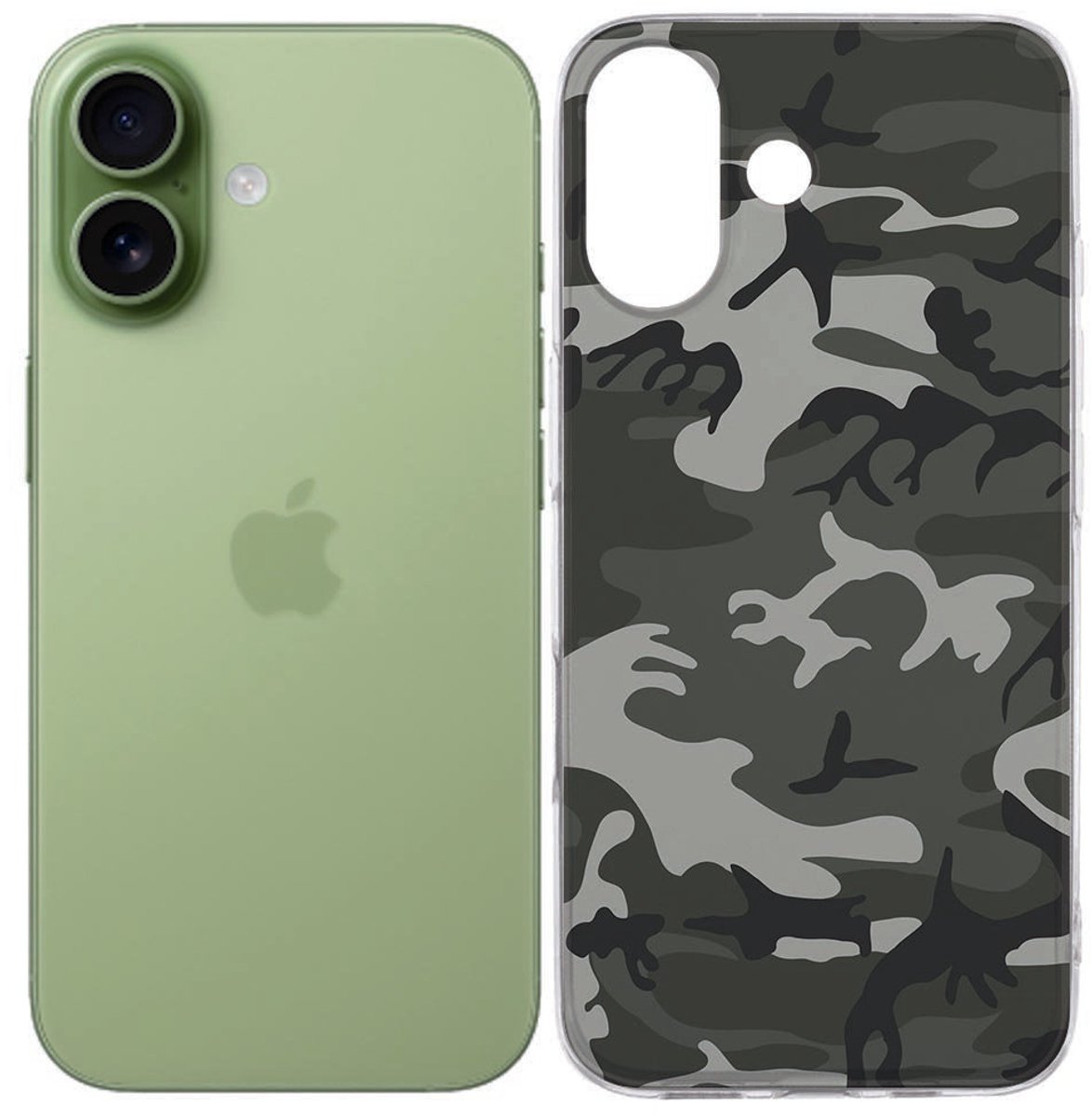 iPhone 17 Hoesje Army Light (TPU)