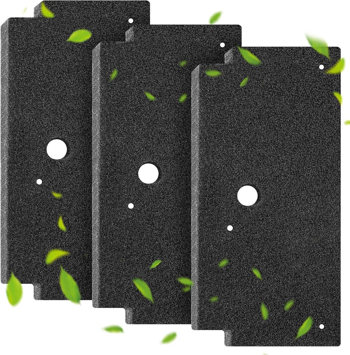 3-delige set van vervangende filters voor wasdrogers, geschikt voor Iq300 en Iq500, 292 x 142 x 19 mm, ideaal voor onderhoud en optimale prestaties van je warmtepompdroger