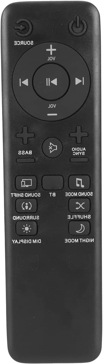 Universele afstandsbediening voor soundbars, vervangingsremote voor 5.1, 2.1 en 3.1 systemen, eenvoudig in gebruik en compatibel met diverse merken