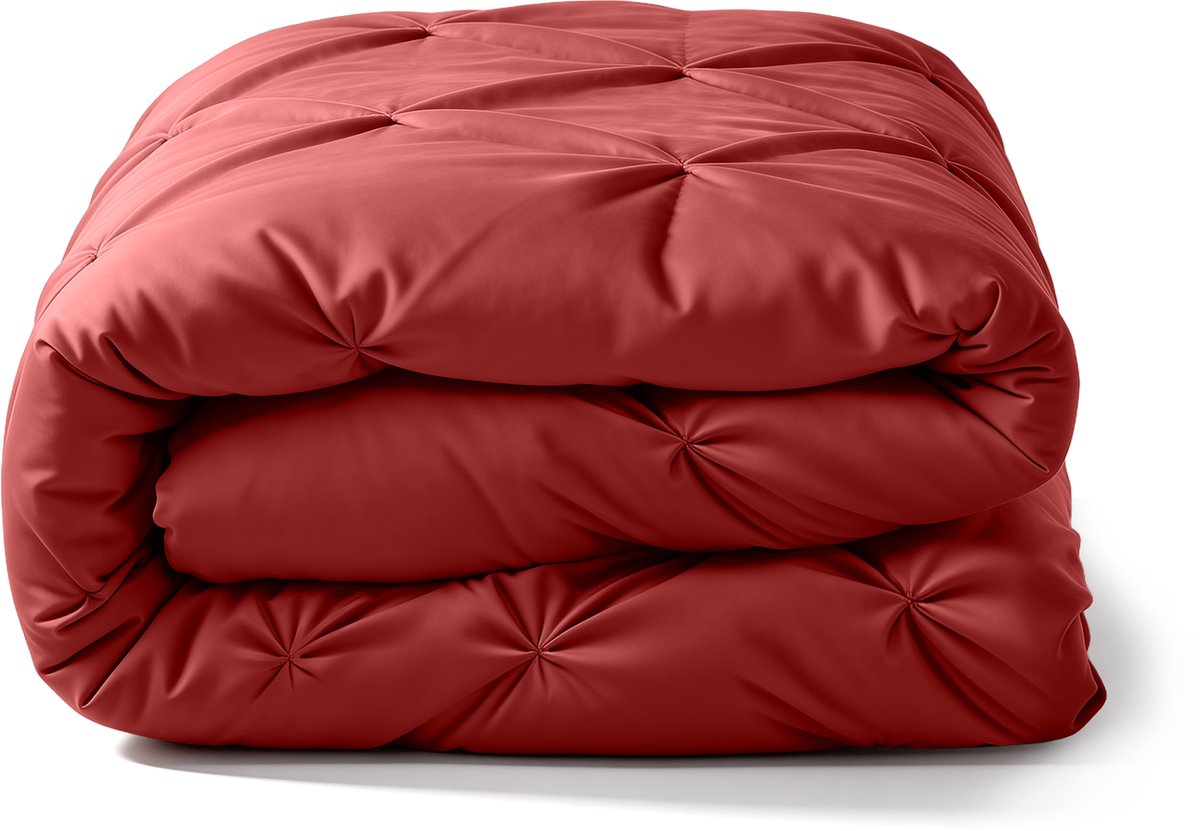 HappyBed Dekbed zonder overtrek 140x220 - Bedrukt dekbed zonder hoes - Hoesloos Dekbed met Print - Wasbaar - Eenpersoonsdekbed - Umber