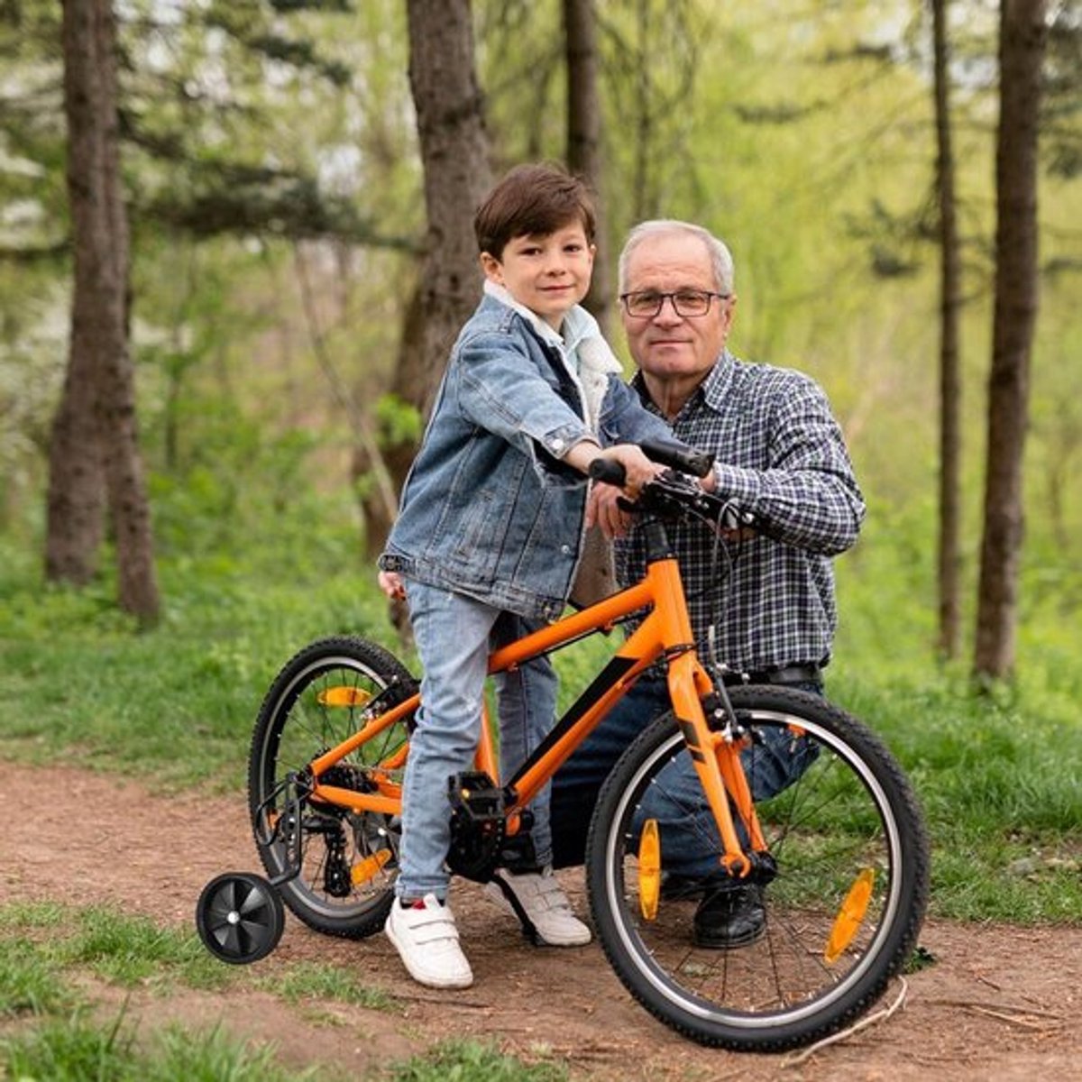 Trainingswielen voor kinderfiets Stabilisatoren Set van 2 Geschikt voor 12 14 16 18 20 inch Enkele snelheid