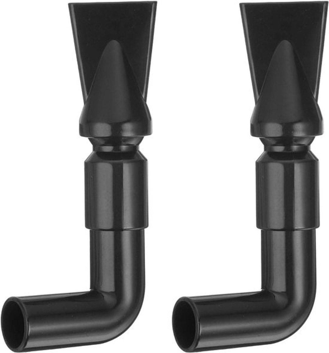 Sproeiers voor aquaria, kunststof wiel, mondstuk 19 mm, vissen tanks (zwart)