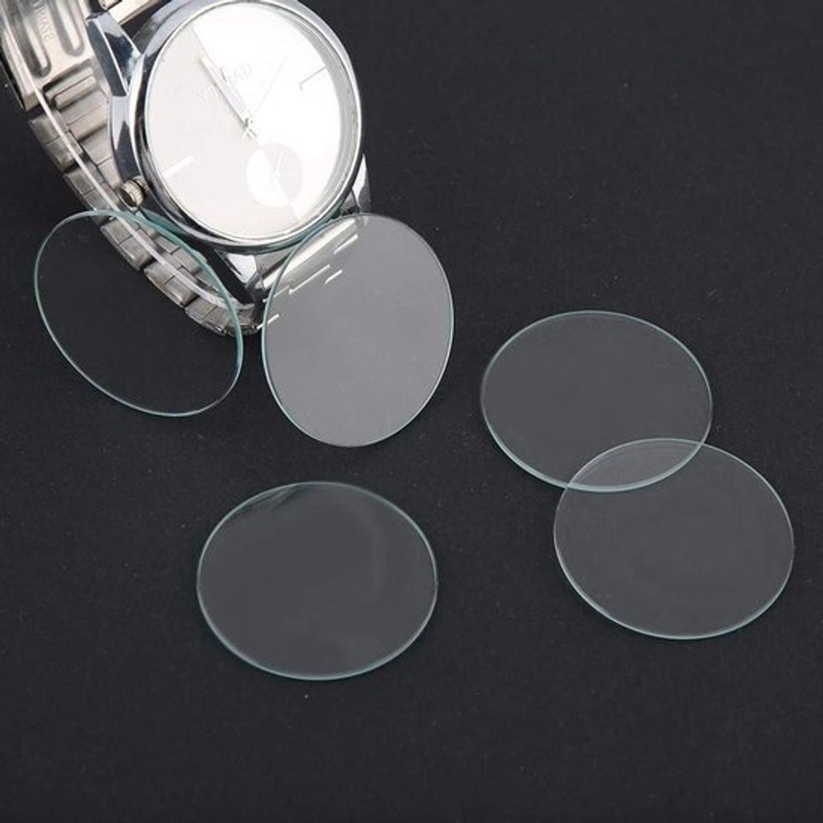 Vervangend horlogeglas van 37 mm voor horlogereparatie met precisiepassing