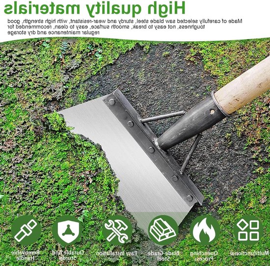 Schep - Tuinschepjes - voor reiniging、sneeuwruimen、 onkruid en mos verwijderen -Houten handvat niet inbegrepen - Multifunctionele van Merkloos	 — afbeelding 2