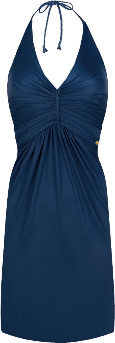 Chic by Lirette - Korte halter jurk Natural - Nachtblauw - M SS26