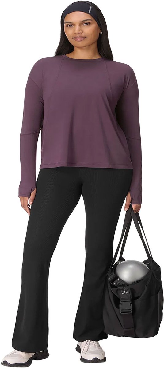 Sweaty Betty Soft Flow Studio Long Sleeve Top PAARS - Maat XL