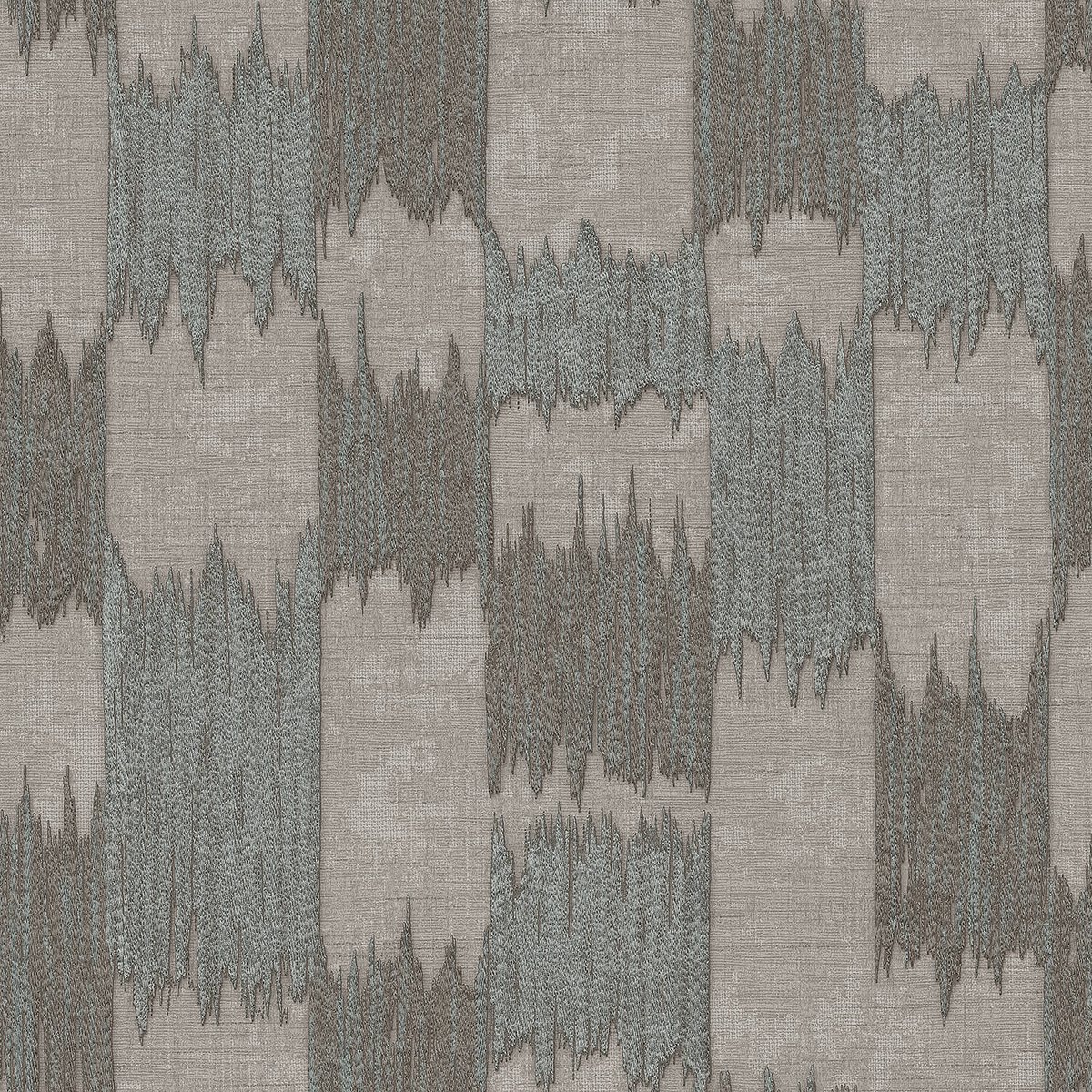 Etnisch behang Profhome RE521035-DI vliesbehang hardvinyl warmdruk in reliëf gestructureerd in textiel look glanzend grijs steengrijs zijdegrijs parelmoer-grijs 5,33 m2