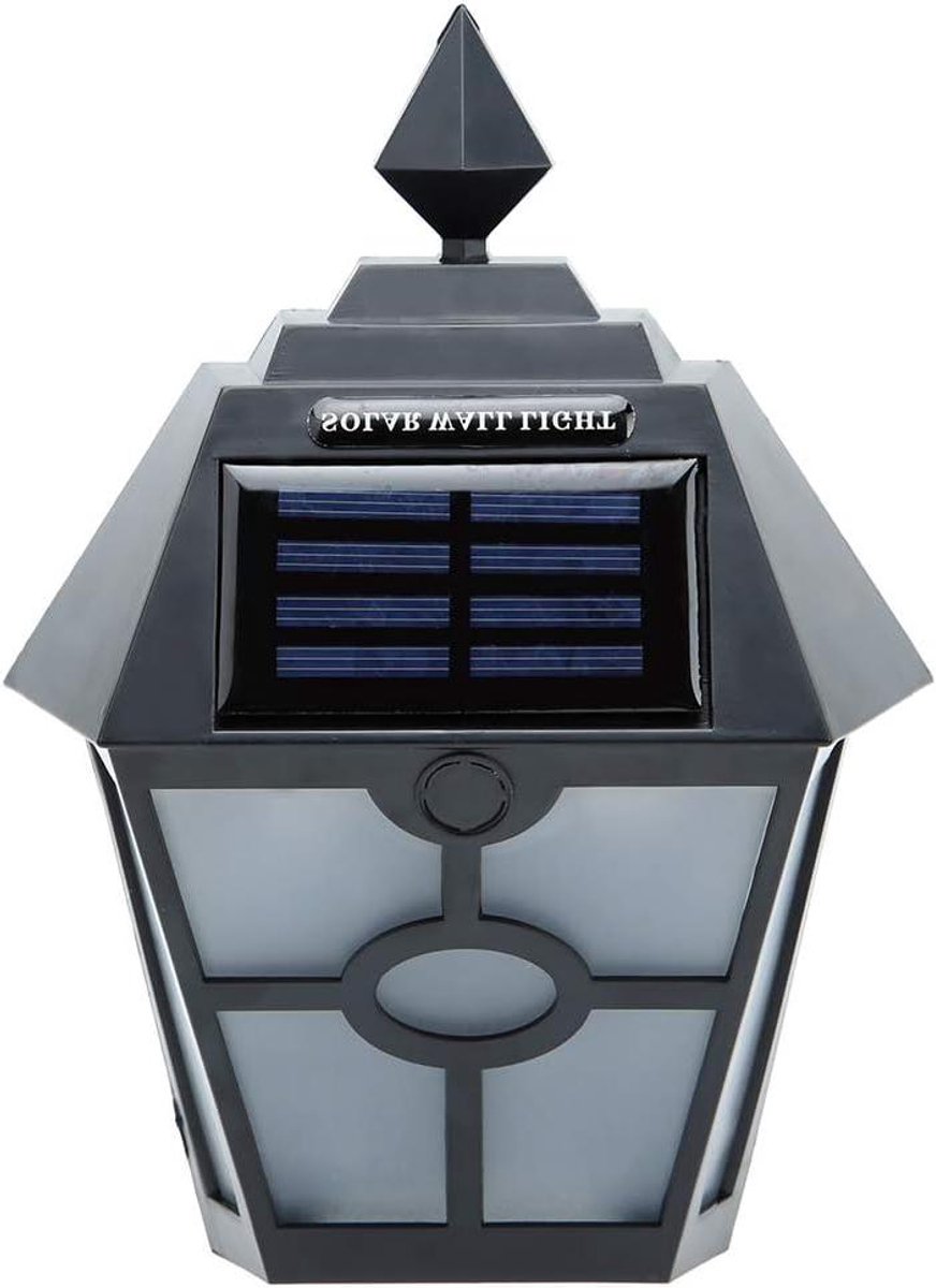 Zonne Wandlamp - Buitenlamp LED - Tuin Verlichten - Hoge Efficiëntie - Hexagonaal Design -
