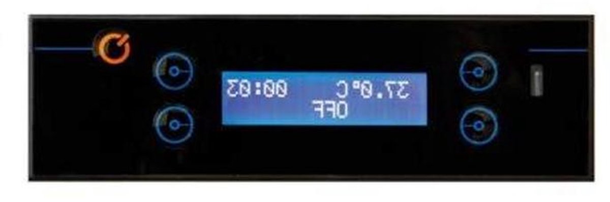 Pelletkachel Display - Paneel Controller - Verwarming Instellen - 2-Draads Aansluiting - 30 Meter Bereik - Zwart
