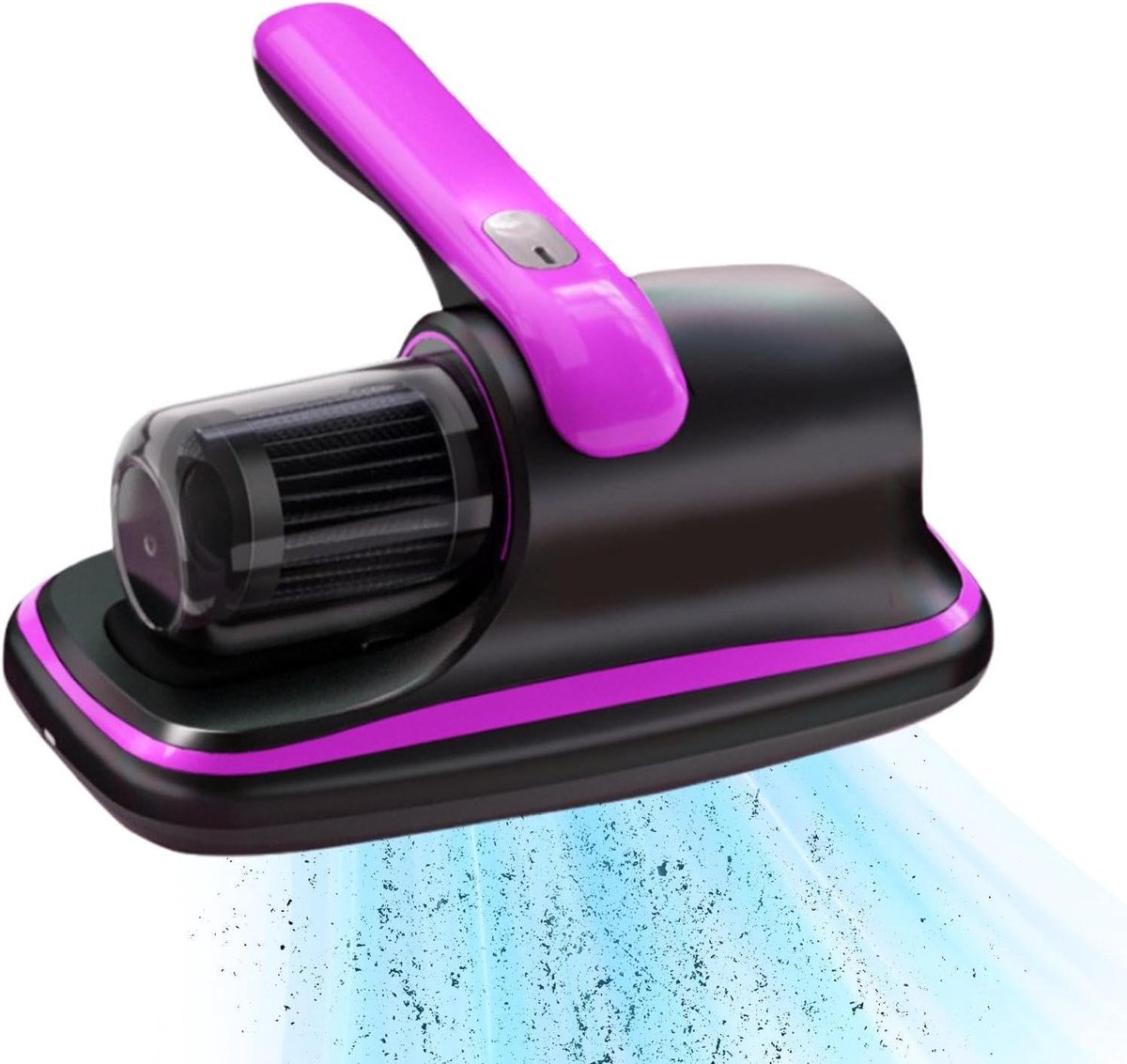 Diepe Matrasreiniger - Draadloze Bedreiniger - Hygiënisch Huis - Met UV-licht - 27.5 cm Lengte - Paars