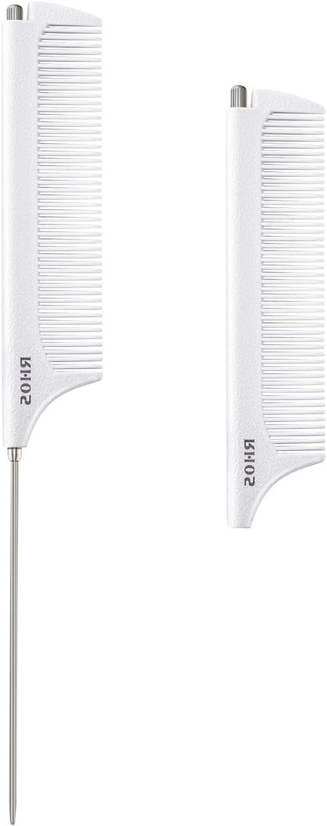 Intrekbare Kam - Pinstraat Kam - Haar Styling - Intrekbare Staart - 225 cm - Zwart