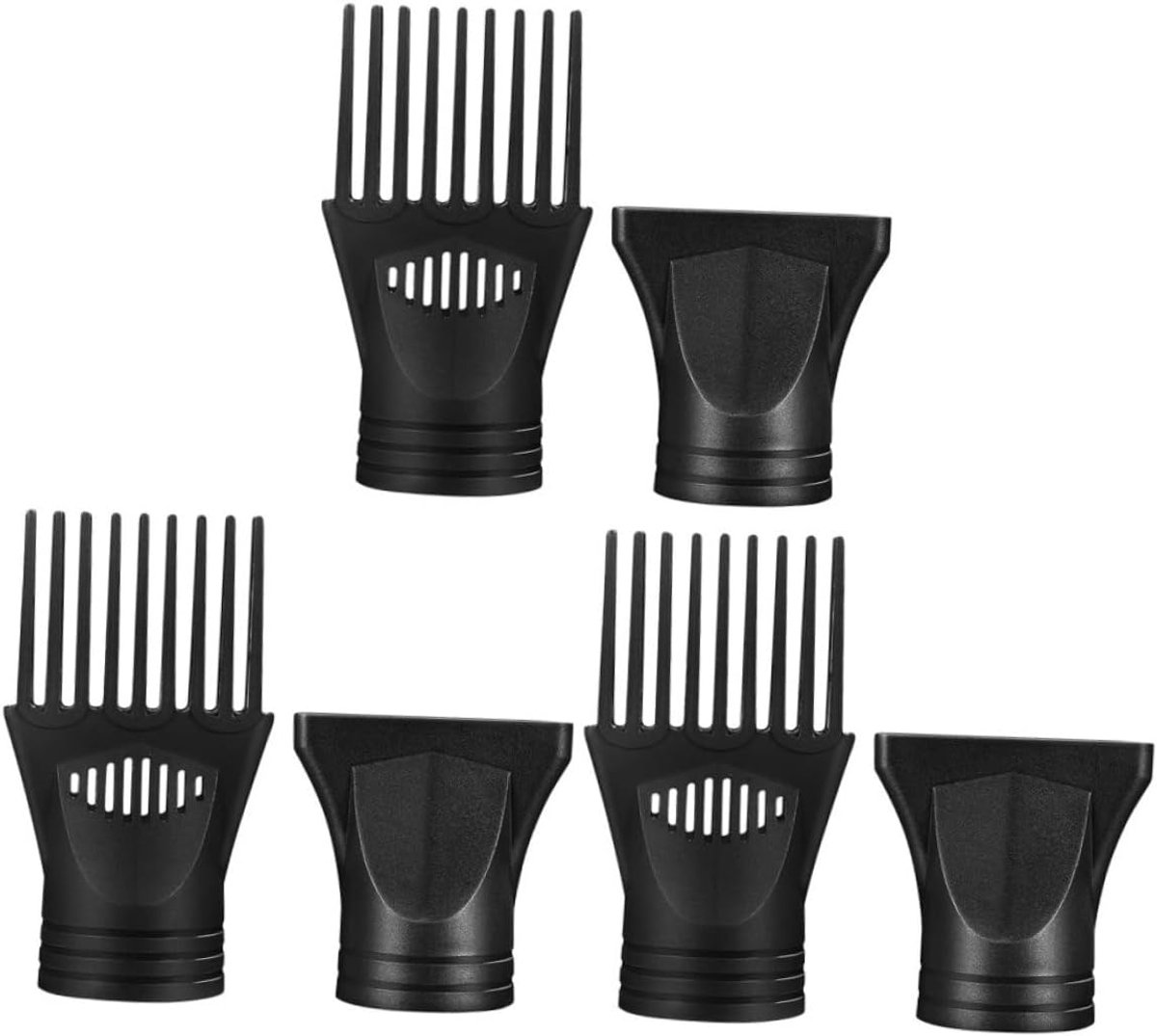 Föhn Accessoires Kit 6 Stuks Herbruikbare Mondstukken Föhn Kam Opzetstuk