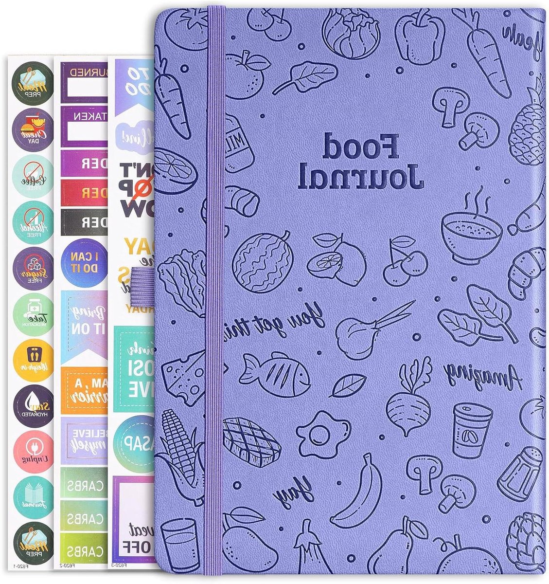 Voedingsdagboek - Gezondheidsdagboek - Gezond Leven - 6 Maanden Planner - 147 x 211 cm - Paars