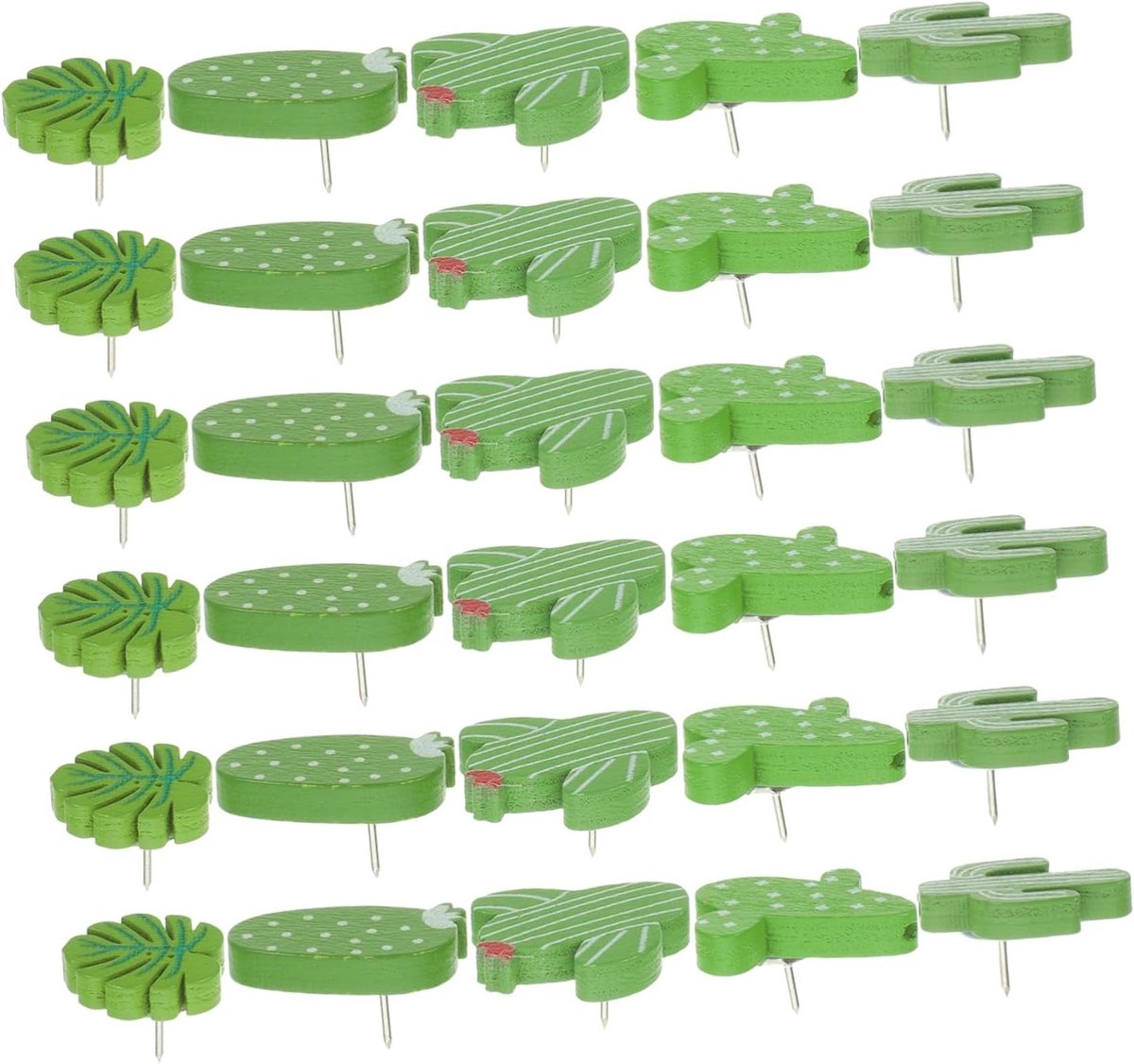 Decoratieve Punaises - Nieuwe Spelden - Papier Bevestigen - Schattig Cactus Design - 30 Stuks - Groen