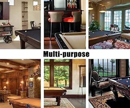 Poolkeu Houder - Biljartkeu Rek - Speelkamer Organiseren - Massief Houten Structuur - 6 Keu Capaciteit - Natuurlijk Hout — afbeelding 3