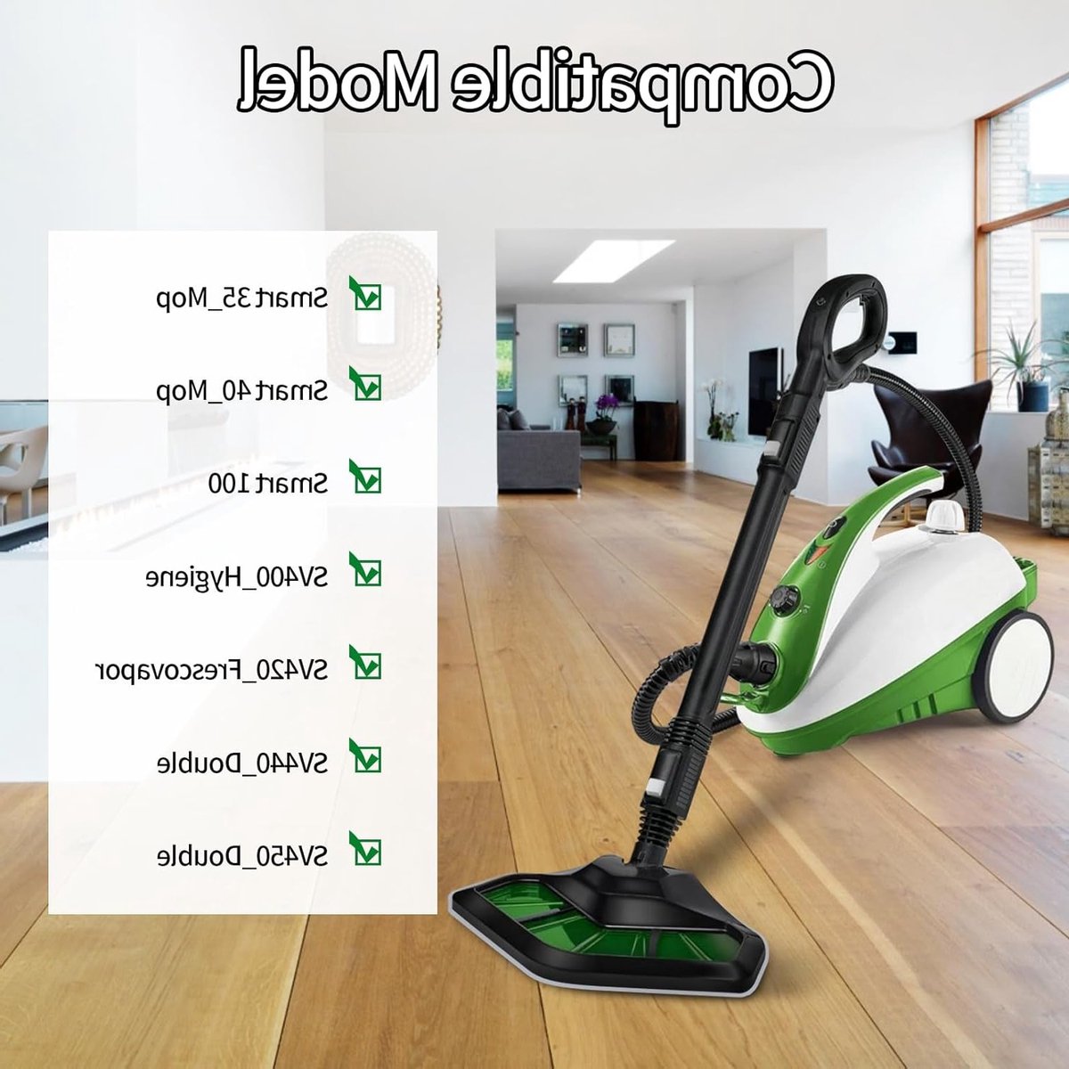 Set van 4 Vervangdoeken voor Polti Vaporetto SV440 SV450 SV400 SV420 - Wasbare Microvezel Pads voor Stoomreinigers en Huishoudelijk Gebruik – foto 5
