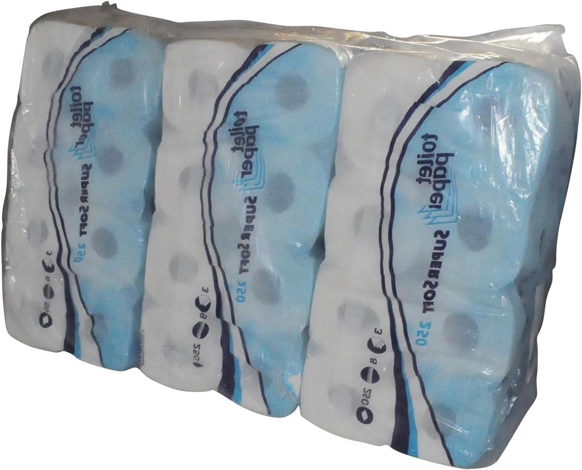 Toiletpapier - Zacht papier - Dagelijks gebruik - 3-laags comfort - 72 rollen - Wit