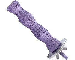 Vogel Zitstokken - Kooi Speelstok - Pootverzorging Vogels - Antislip Structuur - 12 cm - Paars