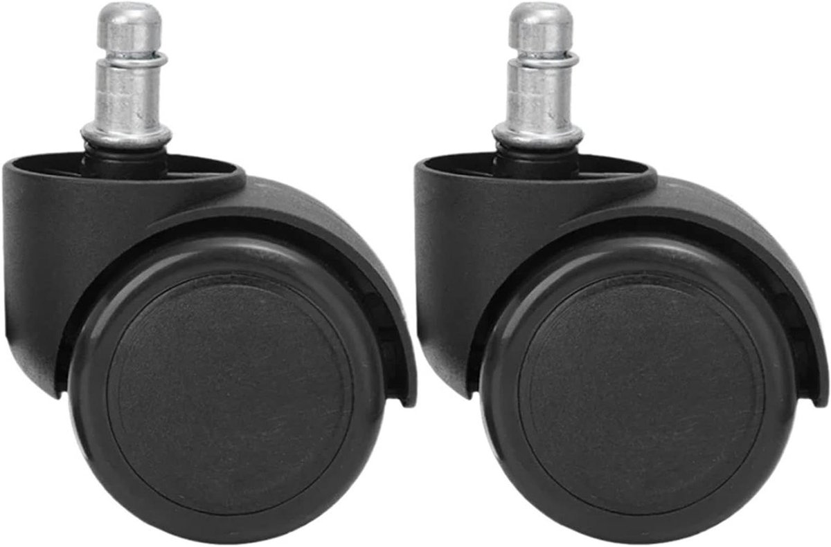 Zwenkwielen Stoelwielen - Meubelwielen Set - Meubels Verplaatsen - Stil En Zacht - 50mm Wiel Diameter - Zwart