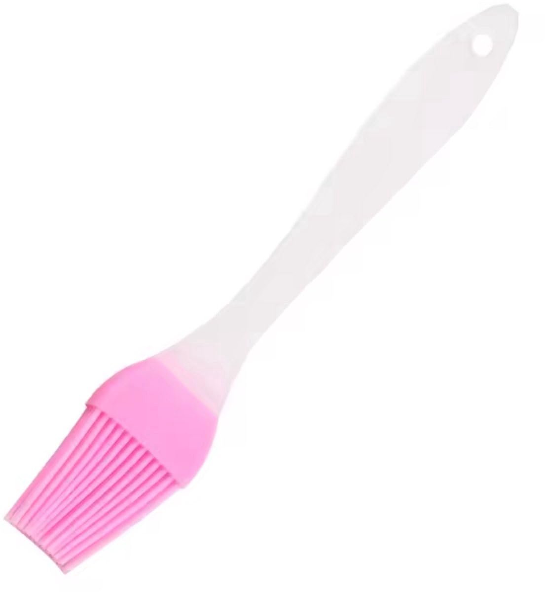 Okado Siliconen Bakborstel Roze 20 cm – Invetkwast, Bakkwast en Marinade Kwast – BBQ Kwast voor Olie, Saus, Glazuur en Bakvormen – Vaatwasserbestendig