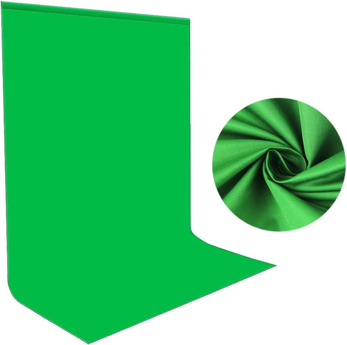 TopChoice® Green Screen met Statief - Achtergronddoek - Achtergrond voor Fotostudio - Kreukbestendigt - 150x200cm