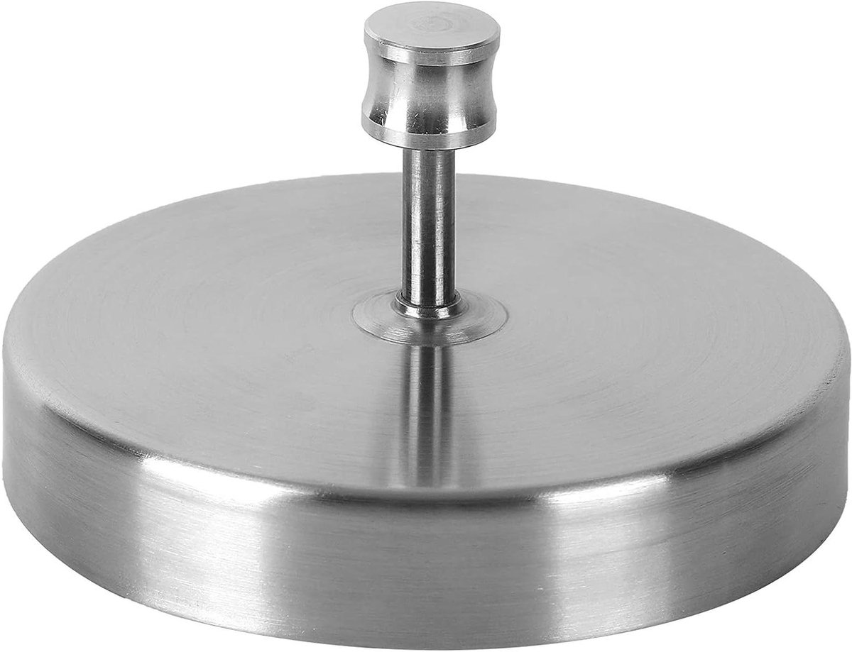 Hamburgerpers - Vleespers - Burgers Maken - Verstelbare Drukplaat - 11 x 11 x 5 cm - Zilver