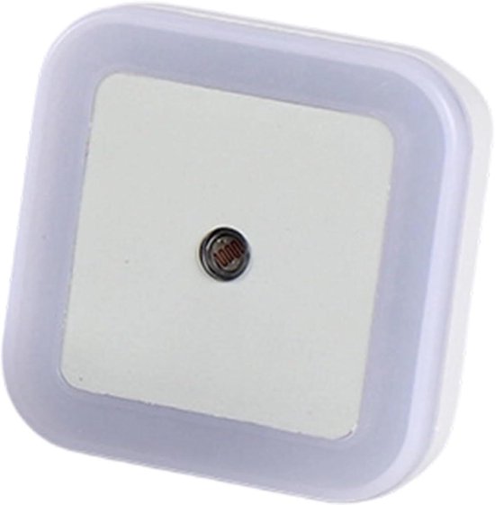 Led Nachtlampje - Stekkerlamp Insteeklicht - Automatische Verlichting - Schemering Sensor - 4 x 7 x 4 cm - Romig — afbeelding 2