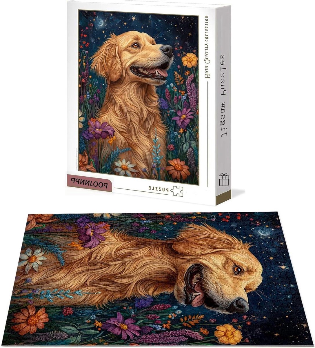 Puzzel 4000 Stukjes - Houten Legpuzzel - Ontspanning Thuis - Genummerde Zones Achterkant - 141x87 cm - Bloemenprint