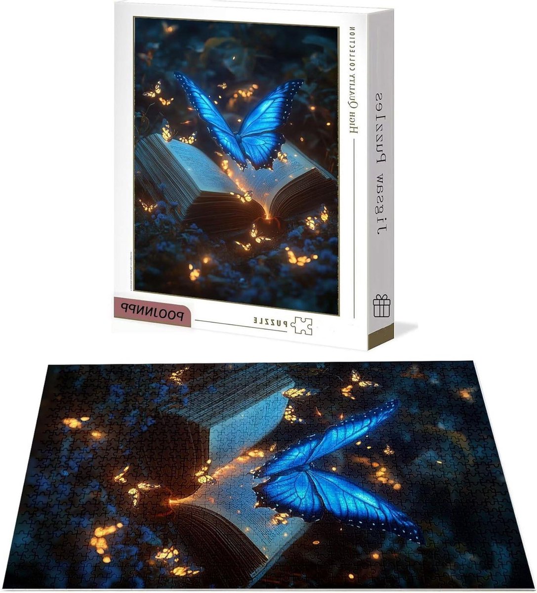 Houten Puzzel - Volwassen Puzzel - Ontspanning en Uitdaging - Genummerde Achterkant - 2000 Stukjes - Vlinder Thema