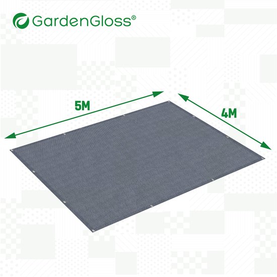 GardenGloss Voortenttapijt - Campingtapijt & Tenttapijt - Incl. 12 Haringen en Draagtas - 400 x 500 cm — afbeelding 5