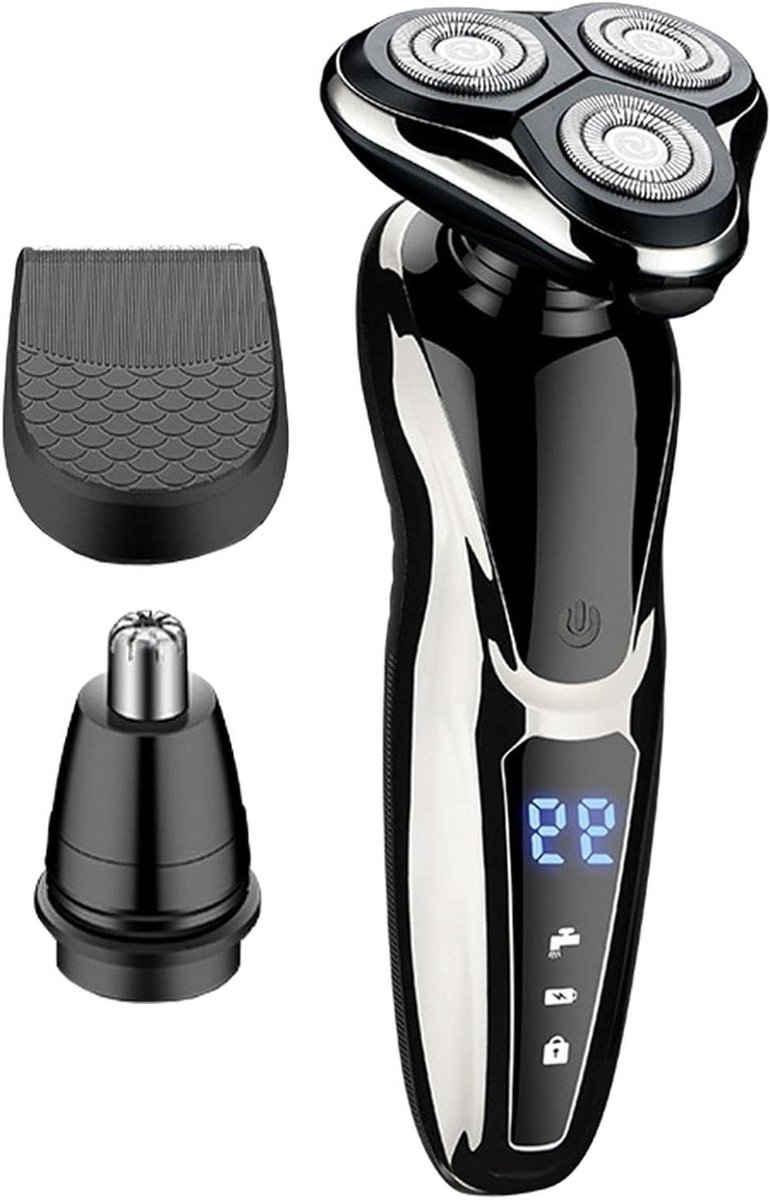 Elektrisch scheerapparaat - Grooming tool - Dagelijkse verzorging - Draadloos en oplaadbaar - 90 minuten gebruik - Zwart